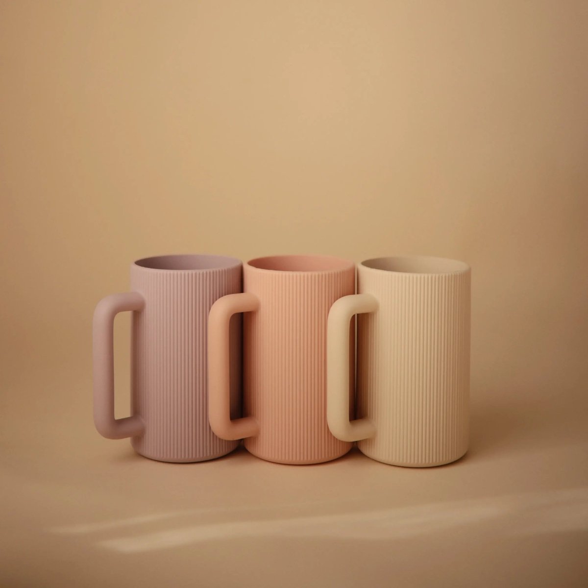 Mushie Bath Rinse Cup for Kids with Textured Grip and Controlled Water Stream - 