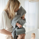 Mushie Bath Rinse Cup for Kids with Textured Grip and Controlled Water Stream - 