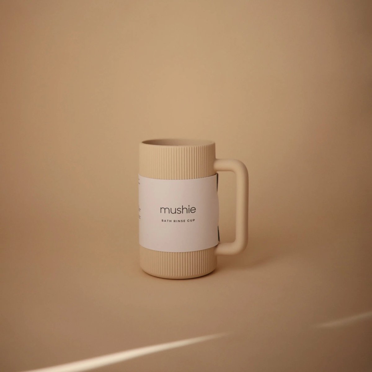 Mushie Bath Rinse Cup for Kids with Textured Grip and Controlled Water Stream - 