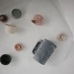 Mushie Bath Rinse Cup for Kids with Textured Grip and Controlled Water Stream - 