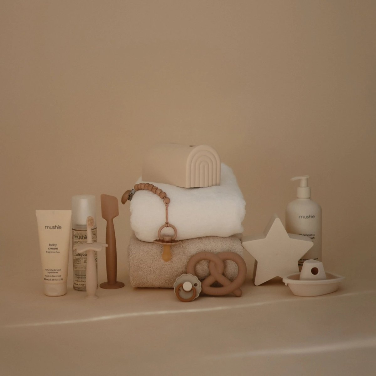 Mushie Bath Spout Cover with Playful Rainbow Arches for Child Safety and Fun - Everetts Place Boutique - 