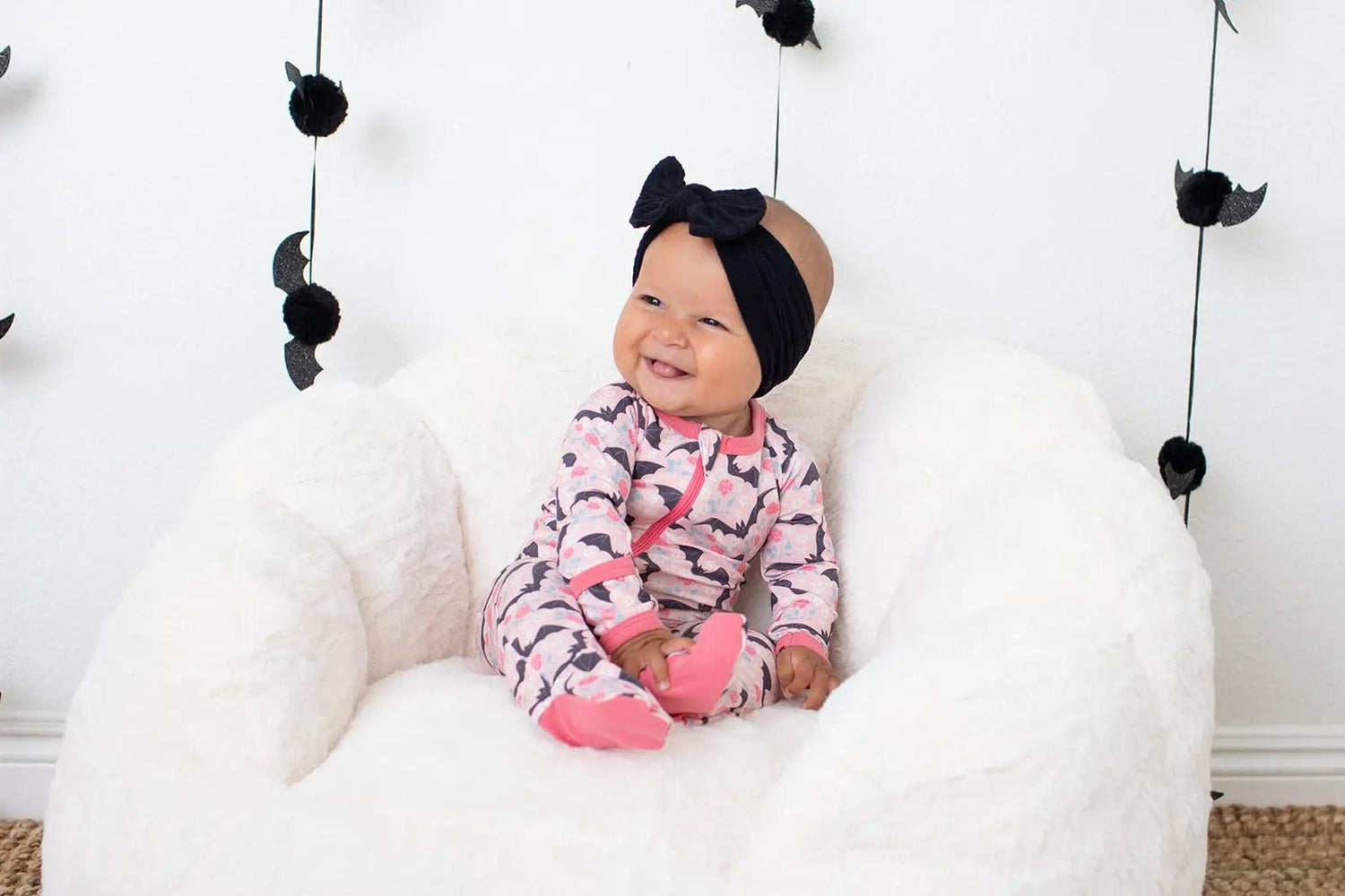 Batty Blossoms Footie - Baby & Toddler Clothing, Facial expression, Child, Toddler, Pink | Everetts Place