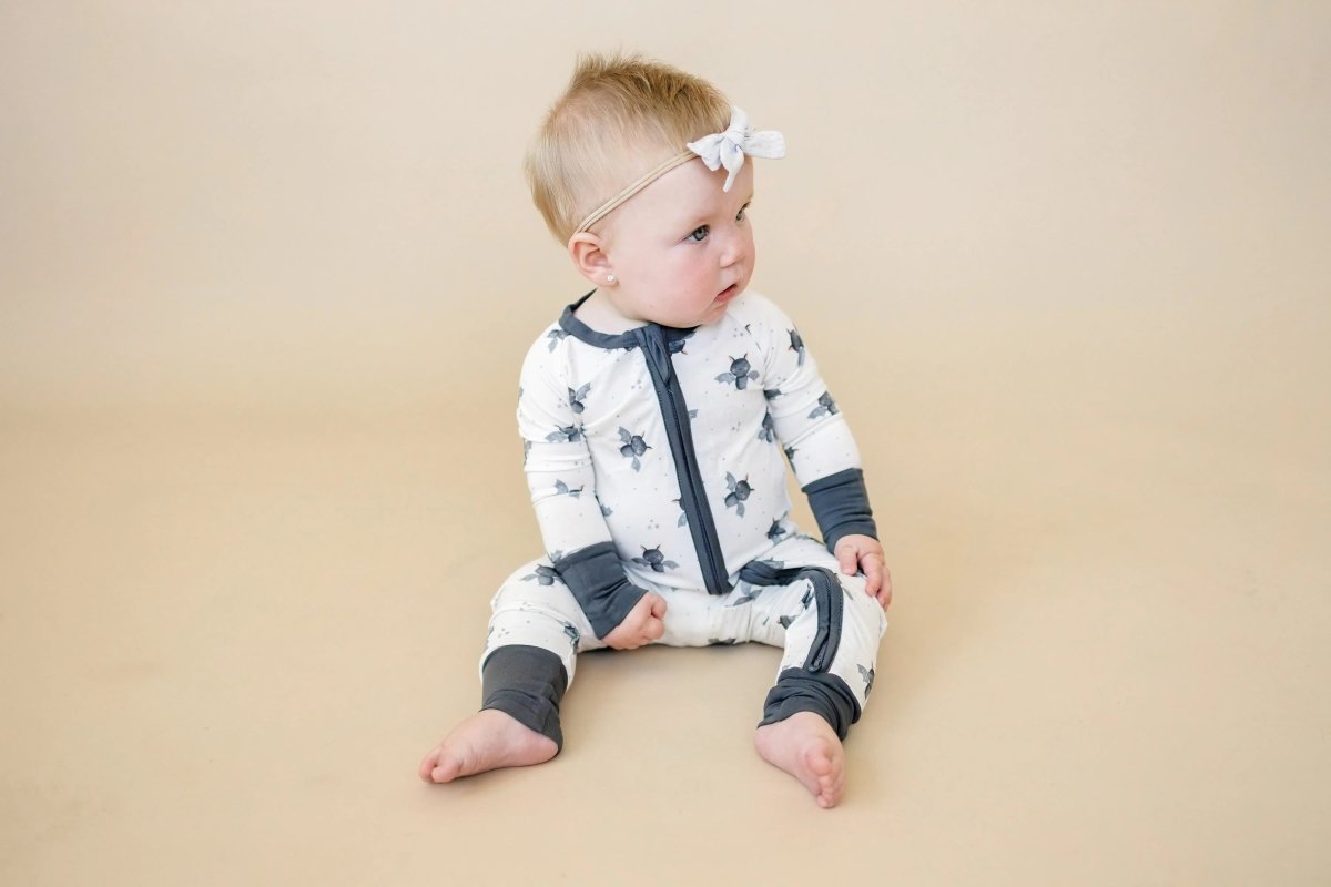 Little Joy Co. Batty For Bedtime Bamboo Zippy Romper Newborn Soft Only - Everetts Place Boutique - 