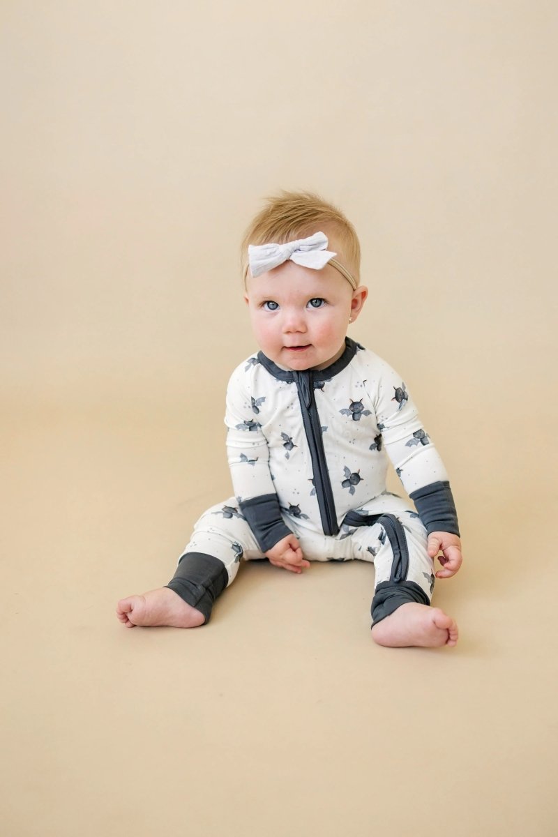 Little Joy Co. Batty For Bedtime Bamboo Zippy Romper Newborn Soft Only - Everetts Place Boutique - 