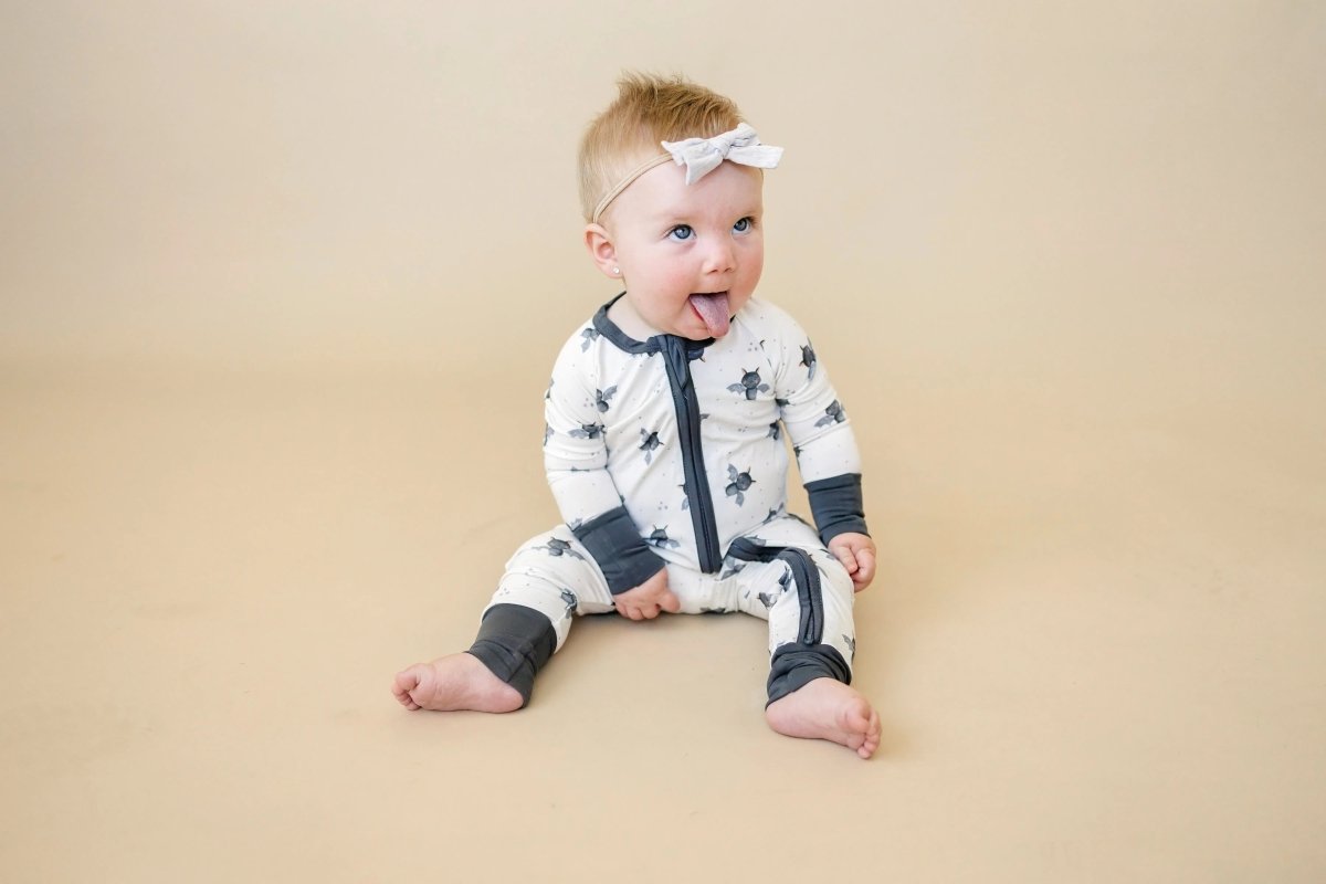 Little Joy Co. Batty For Bedtime Bamboo Zippy Romper Newborn Soft Only - Everetts Place Boutique - 