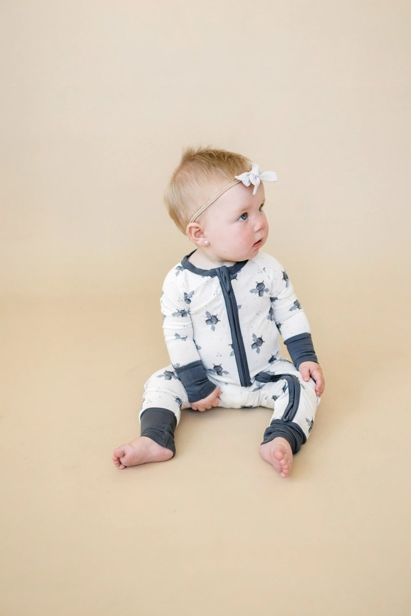 Little Joy Co. Batty For Bedtime Bamboo Zippy Romper Newborn Soft Only - Everetts Place Boutique - 