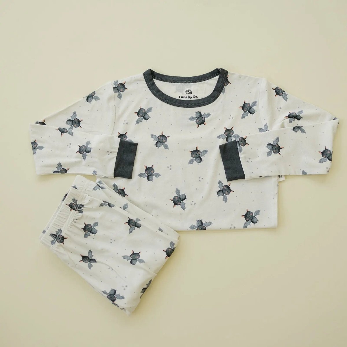 Little Joy Co. Batty for Bedtime Two Piece Bamboo Pajamas for Kids Comfort - Everetts Place Boutique - 
