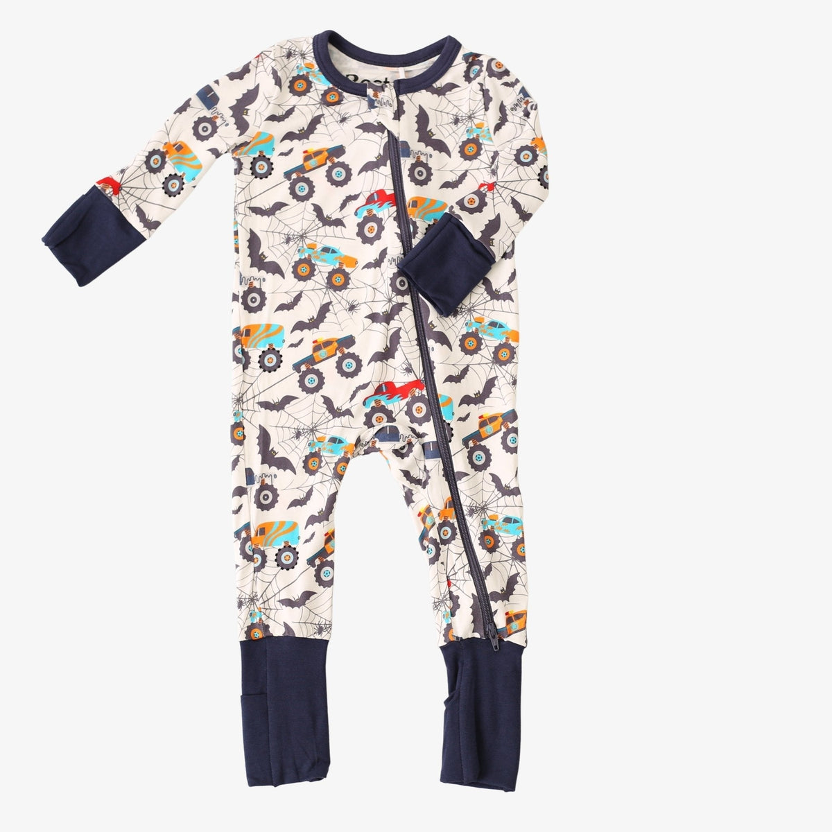 Bamboo Convertible Coverall - Batty Wheels Print by Bestaroo