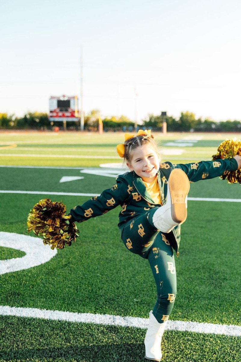 Mila & Rose ® Baylor Green Bear Satin Jacket - 