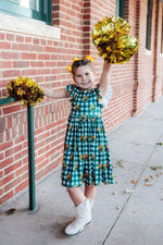 Mila & Rose ® Baylor Plaid Bear Flutter Twirl Dress - 
