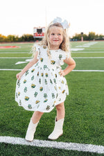 Mila & Rose ® Baylor White Bear Flutter Twirl Dress - 