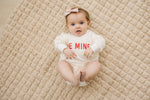 Little Joy Co. Be Mine Bamboo Sweatshirt Romper - 