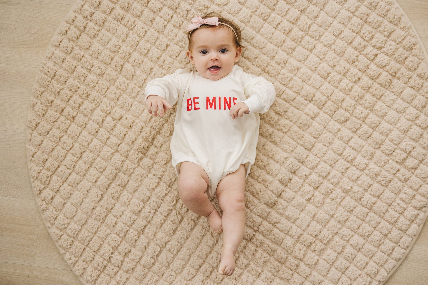 Little Joy Co. Be Mine Bamboo Sweatshirt Romper - 