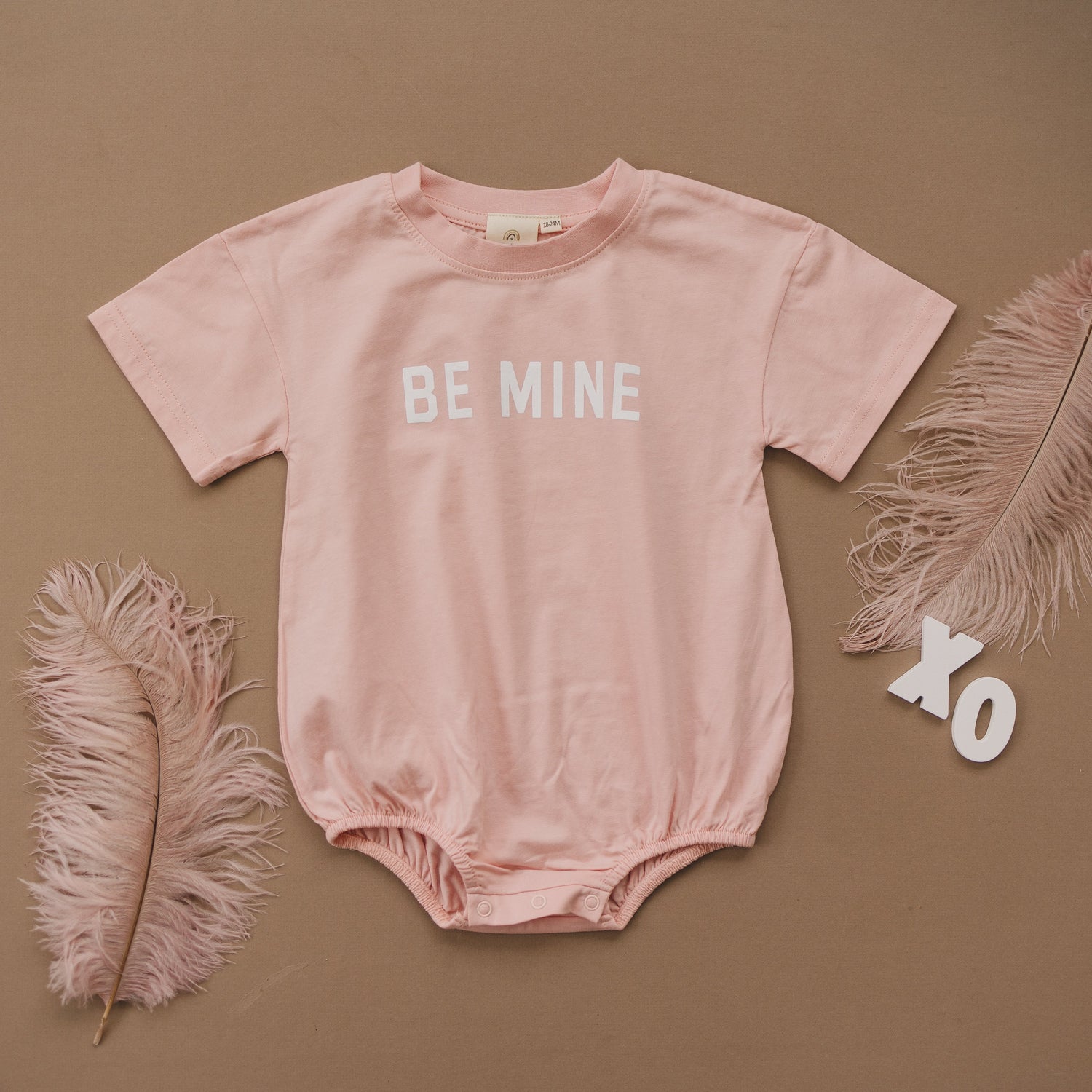 Little Joy Co. Be Mine Organic Cotton T-Shirt Romper - more colors - 