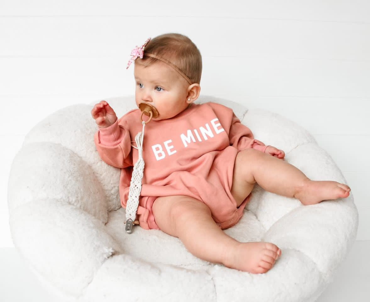 Little Joy Co. Be Mine Sweatshirt Romper - more colors - 