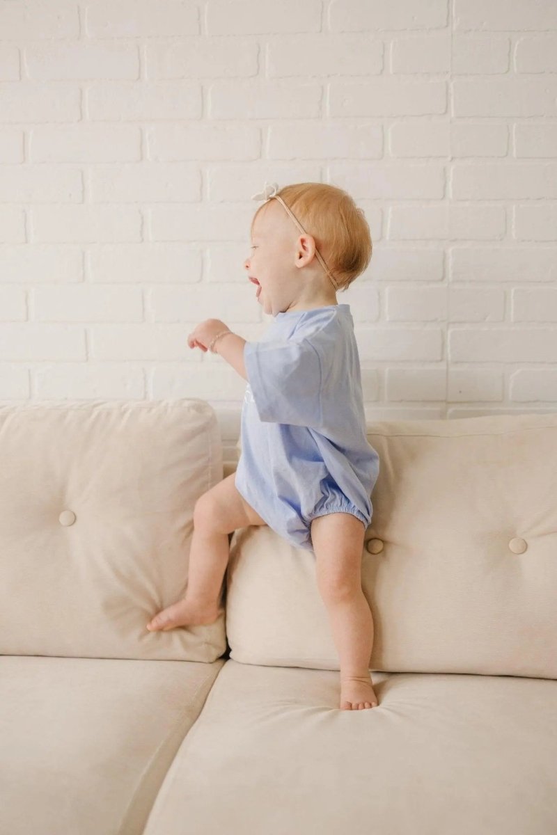 Little Joy Co. Beach Babe Cotton T Shirt Romper Snaps At Crotch Colors - Everetts Place Boutique - 