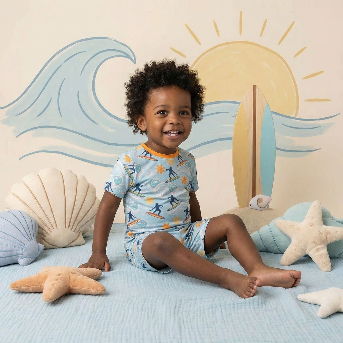 Beach Break  Shorts Set Pajama by Bestaroo