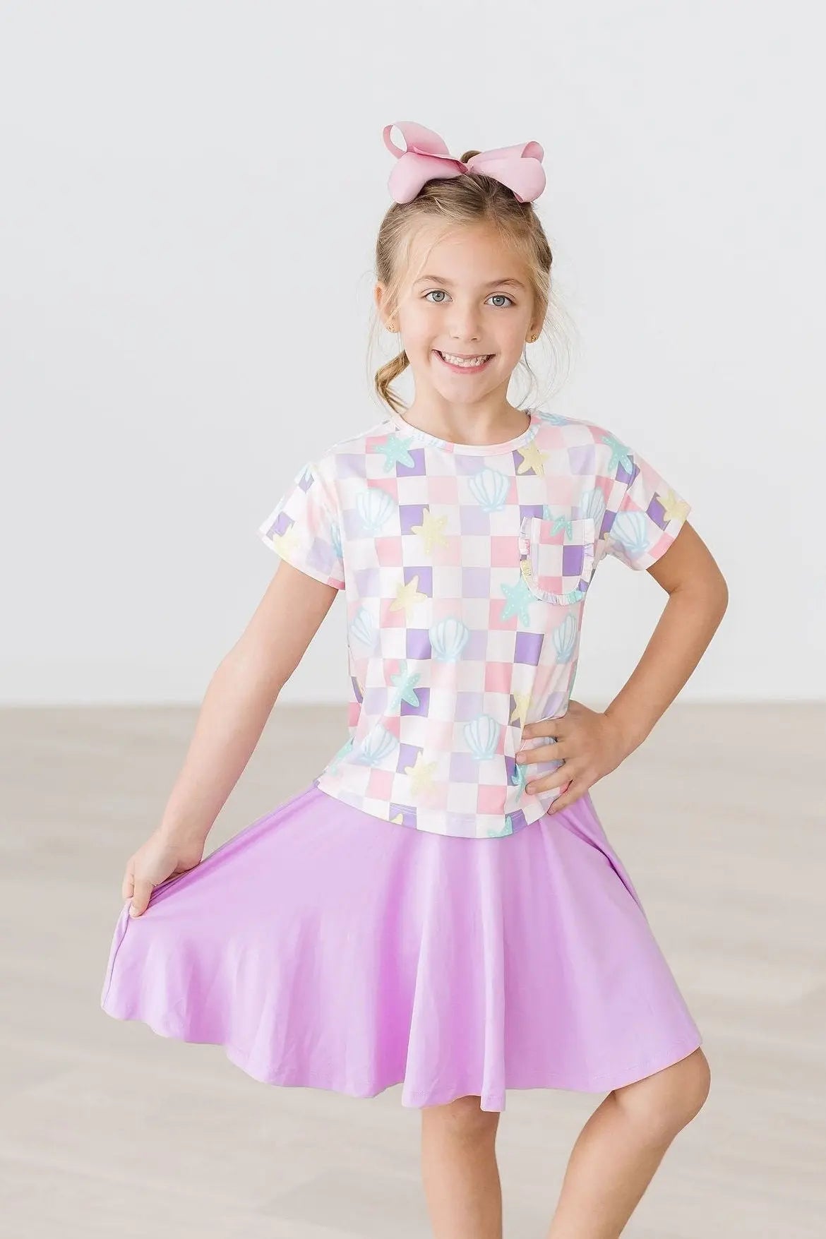 Mila & Rose ® Beach Days Ruffle Pocket Tee - 