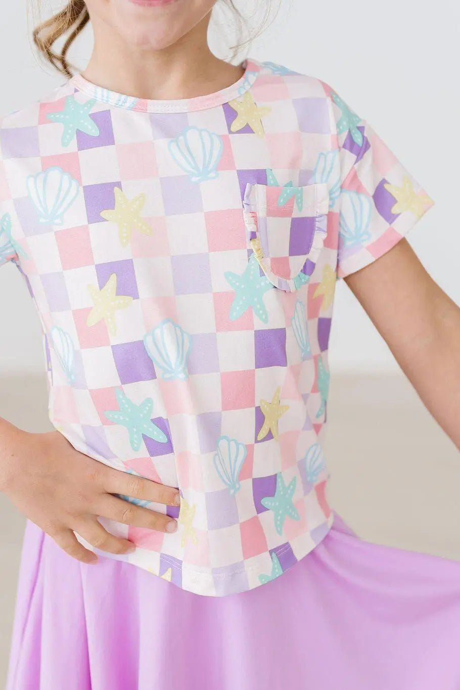 Mila & Rose ® Beach Days Ruffle Pocket Tee - 