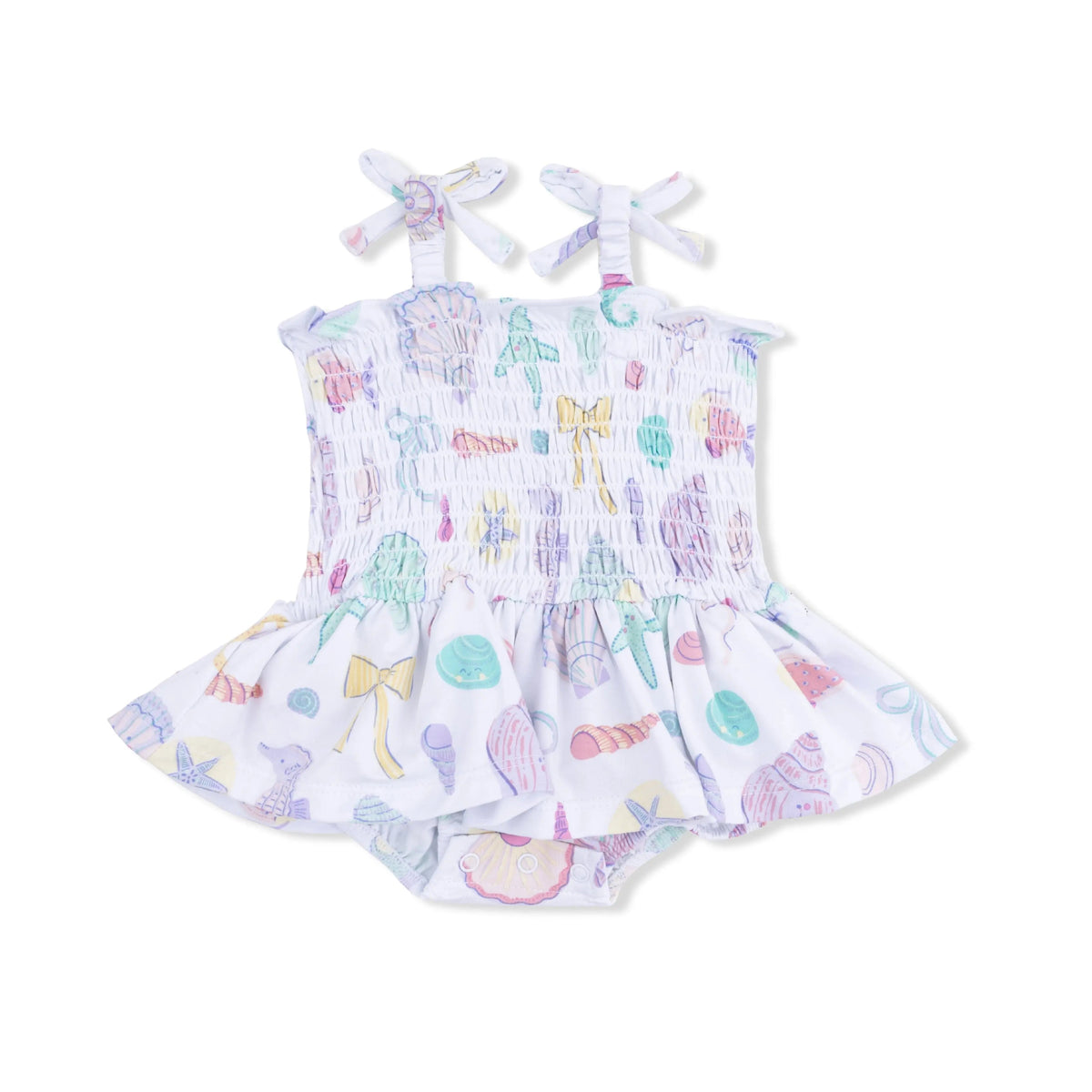 Angel Dear Beach Days - Smocked Bubble with Skirt - 