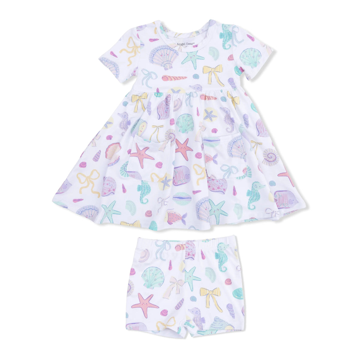 Angel Dear Beach Days - Twirly Dress with Cartwheel Short - 