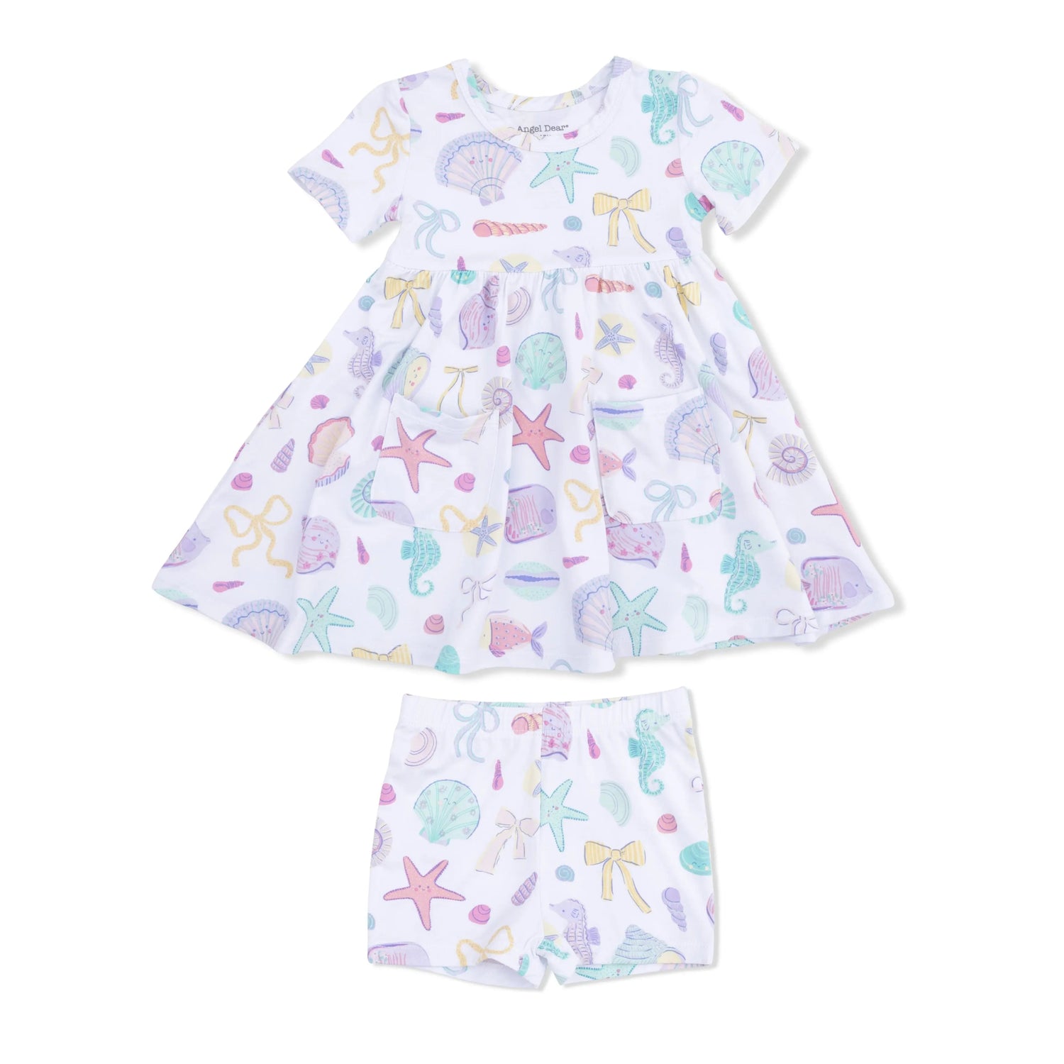 Angel Dear Beach Days - Twirly Dress with Cartwheel Short - 