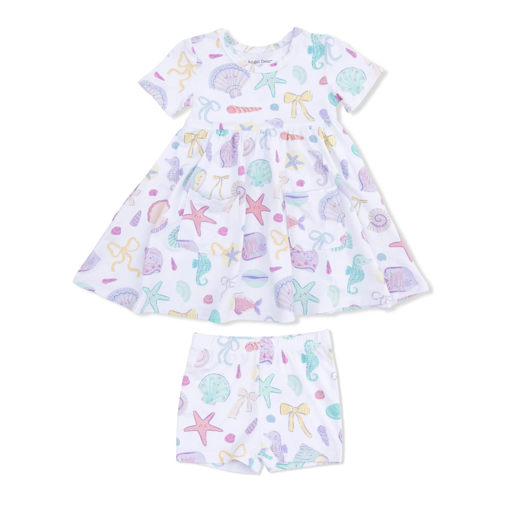 Angel Dear Beach Days - Twirly Dress with Cartwheel Short - 