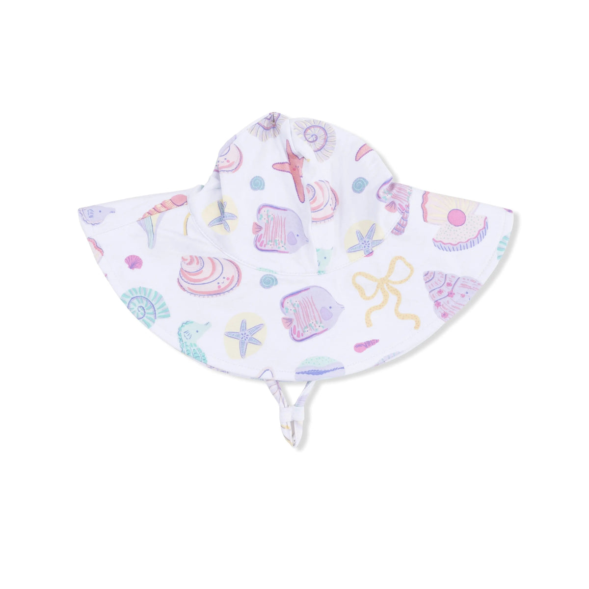 Beach Days - Wide Brim Sun Hat - White, Bib, Windsport, Hat | Everetts Place