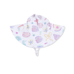 Beach Days - Wide Brim Sun Hat - White, Bib, Windsport, Hat | Everetts Place