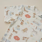 Little Joy Co. Beach Pawty 2pc Bamboo Pajamas - 