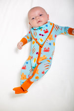 My First Beach Day: Bamboo Onesies, Soft, Ocean-Themed Baby Outfit by Rayn’s Tiny Stitches