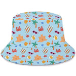 Ice Cream & Beach Print Bucket Hat for Kids | Summer Baby Bucket Hat by Rayn’s Tiny Stitches
