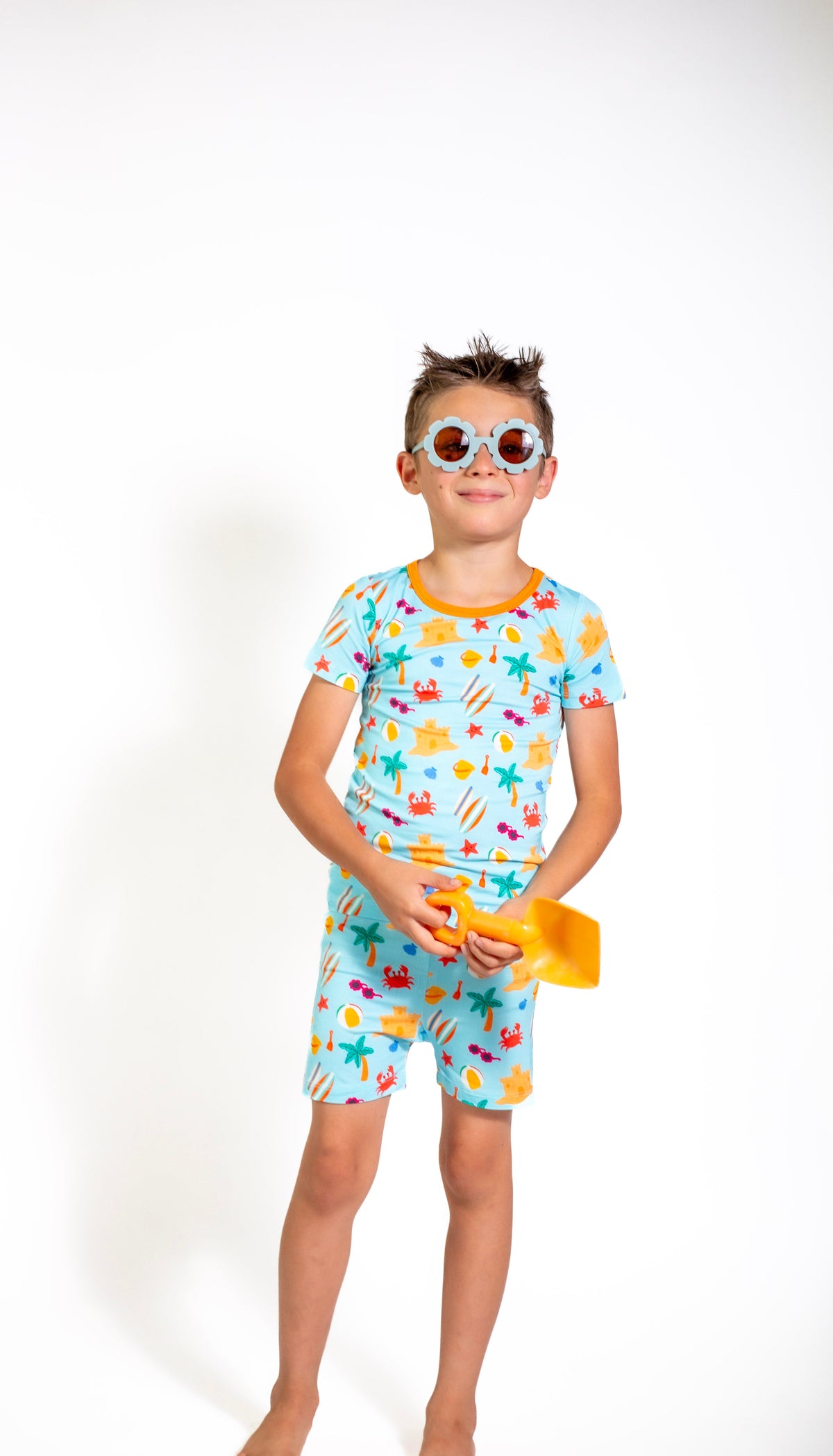 Beach Short Pajamas for Kids | Lightweight Summer Sleepwear by Rayn’s Tiny Stitches