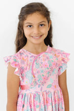 Mila & Rose ® Beachy Blooms Flutter Sleeve Twirl Dress - 