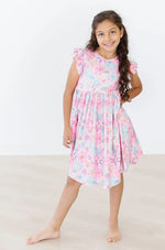 Mila & Rose ® Beachy Blooms Flutter Sleeve Twirl Dress - 