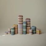 Mushie Bead Lacing Toy Set for Kids Fine Motor Skills and Creative Play - 