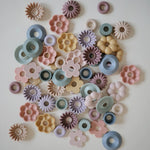 Mushie Bead Lacing Toy Set for Kids Fine Motor Skills and Creative Play - 