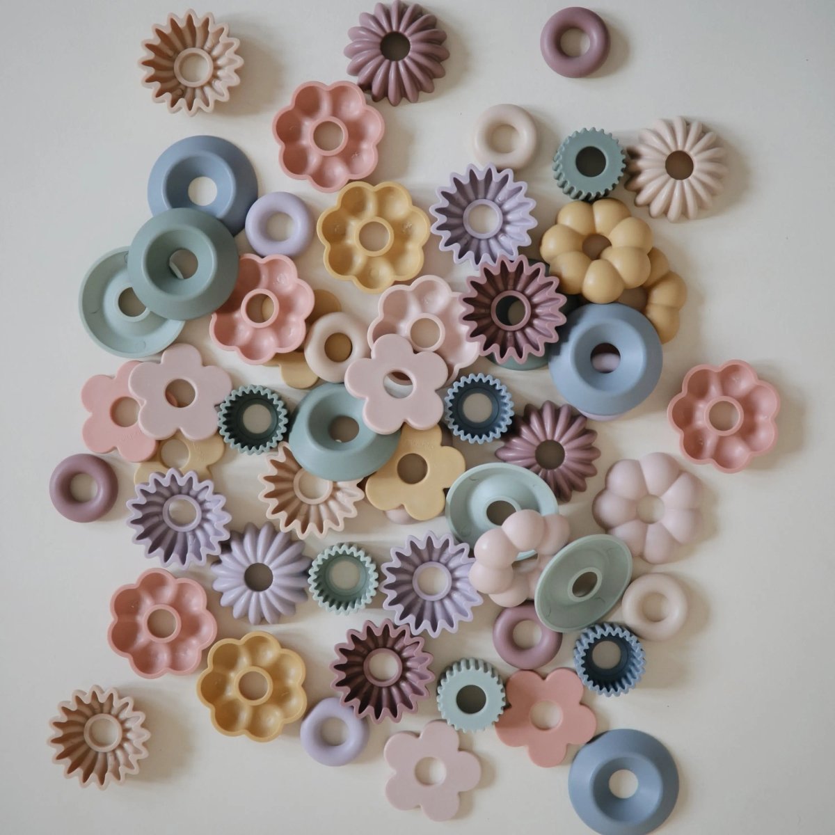 Mushie Bead Lacing Toy Set for Kids Fine Motor Skills and Creative Play - 