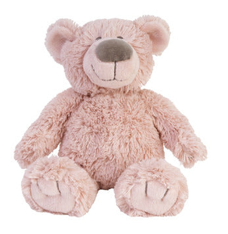 Soft plush teddy bear standing upright, a Bear Brim stuffed animal by Happy Horse
