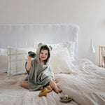 Mushie Bear Poncho Towel for Kids Made from 100 Percent Organic Cotton Soft and Absorbent Perfect for Bath Time