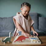 Mushie Bear Poncho Towel for Kids Made from 100 Percent Organic Cotton Soft and Absorbent Perfect for Bath Time