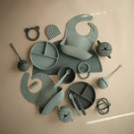 Mushie Bear Teether for Babies 100 Percent Non-Toxic Food-Grade Silicone Easy Grasp Design Stylish Colors -