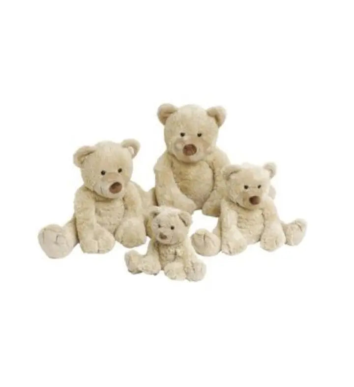 Soft beige Bear Boogy stuffed animals by Happy Horse, available in multiple sizes.