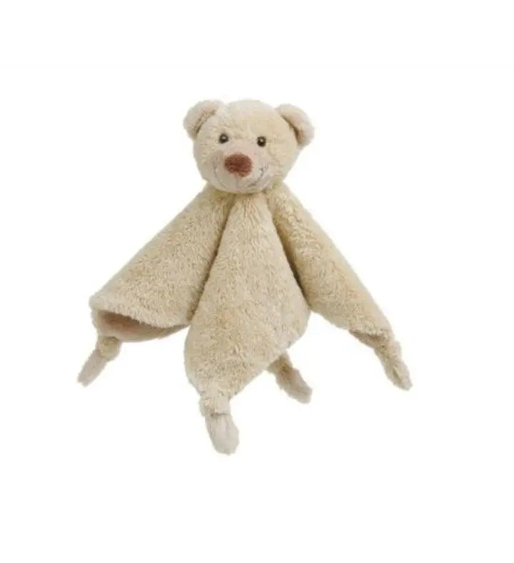 Bear Boogy Tuttle Plush Animal cuddle cloth with rattle by Happy Horse.