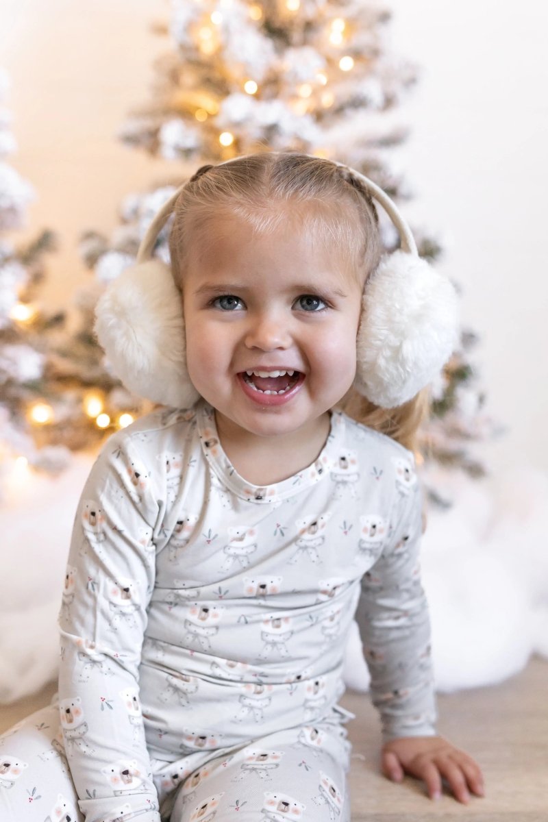 Little Joy Co. Beary Sleepy 2pc Bamboo Pajamas for Kids Soft Comfort - Everetts Place Boutique - 