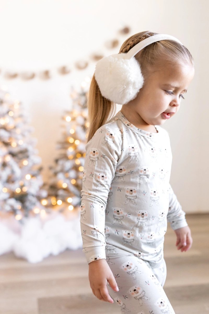 Little Joy Co. Beary Sleepy 2pc Bamboo Pajamas for Kids Soft Comfort - Everetts Place Boutique - 