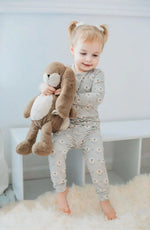 Little Joy Co. Beary Sleepy 2pc Bamboo Pajamas for Kids Soft Comfort - Everetts Place Boutique - 