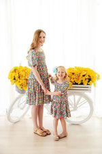 Mila & Rose ® Beautiful Blossoms Smocked Ruffle Dress - 