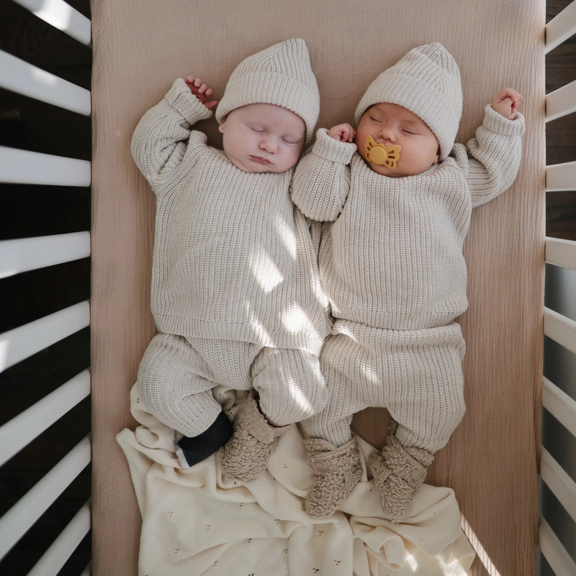 Mini Muslin Crib Sheet 100 Percent Cotton Extra Soft Breathable Fabric Full Elastic Edges Pre-Washed For Softness Mushie