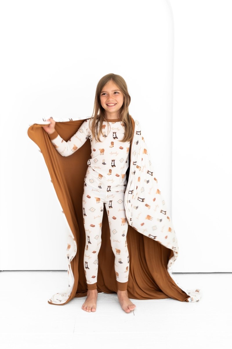 Hugga Babies Bedtime Buckaroo Huggable Blanket - Everetts Place Boutique - 